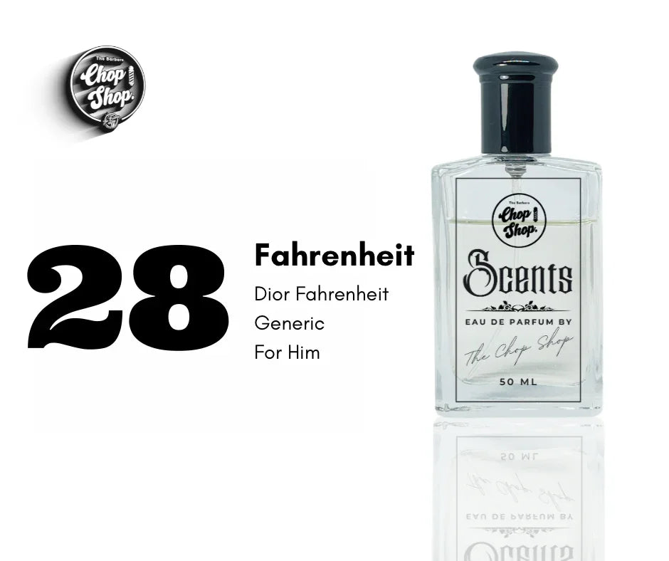 28. Fahrenheit 50ml (Him) - The Chop Shop Scents