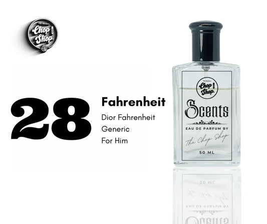 28. Fahrenheit 50ml (Him) - The Chop Shop Scents