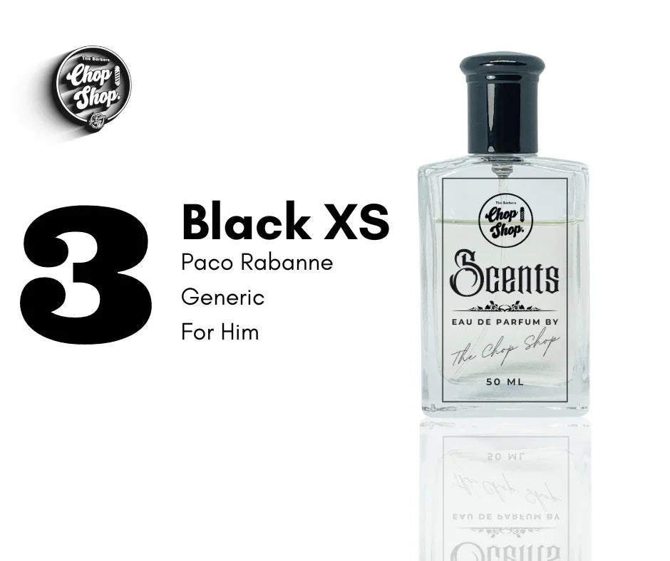 3. Black XS 50ml (Him) - The Chop Shop Scents