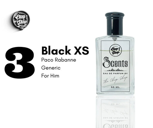 3. Black XS 50ml (Him) - The Chop Shop Scents