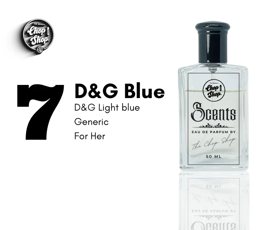 7. D&G Light blue 50ml (Her) - The Chop Shop Scents