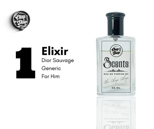 1. Elixir 50ml (Him) - The Chop Shop Scents