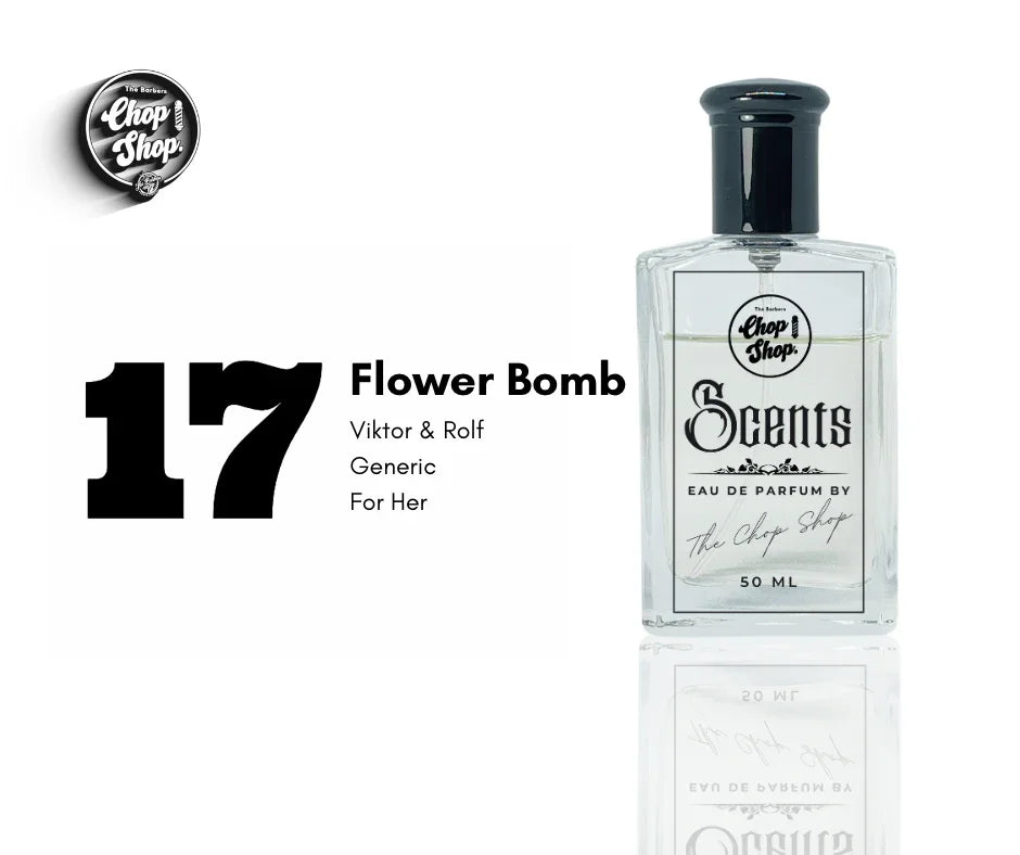 17. Flower Bomb 50ml (Her) - The Chop Shop Scents